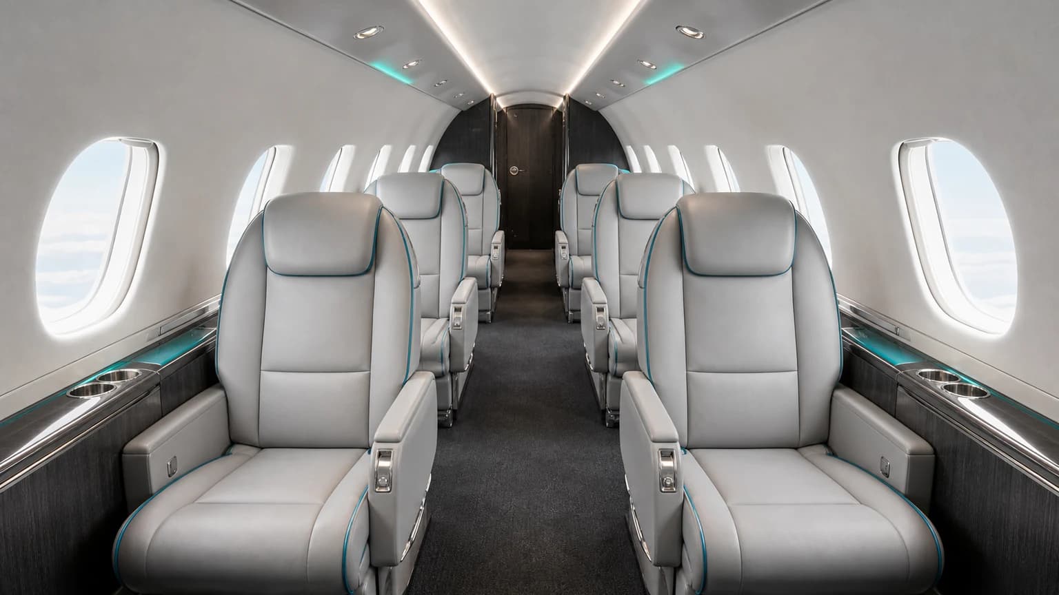 Bombardier Learjet 75 — illustrative full cabin