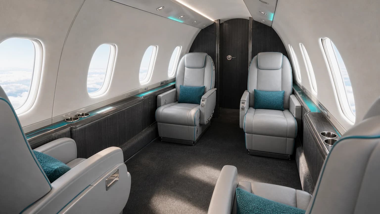 Bombardier Learjet 75 — illustrative forward club