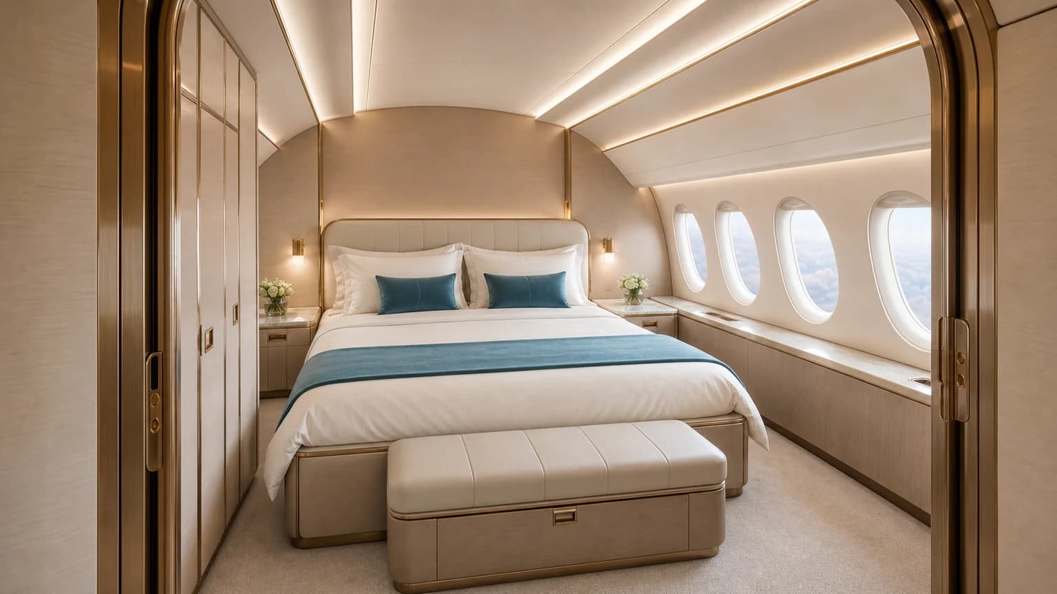 Gulfstream G700 — illustrative private suite