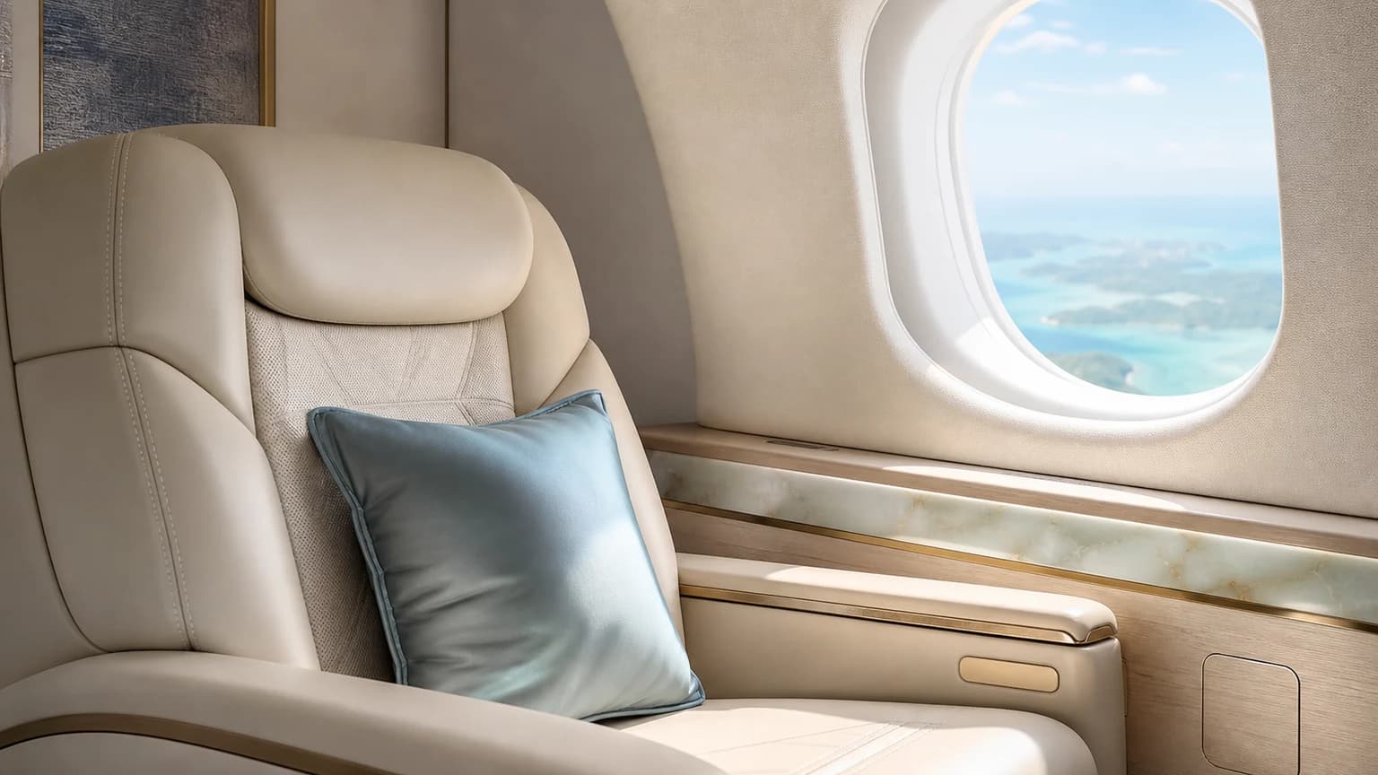 Gulfstream G700 — illustrative jade material detail