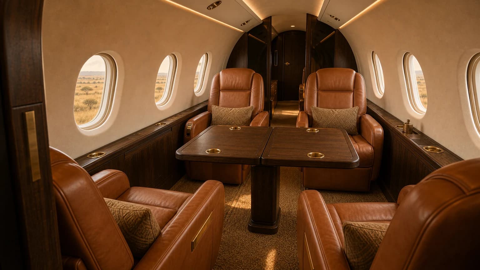 Cessna Citation CJ3+ — illustrative club four lounge
