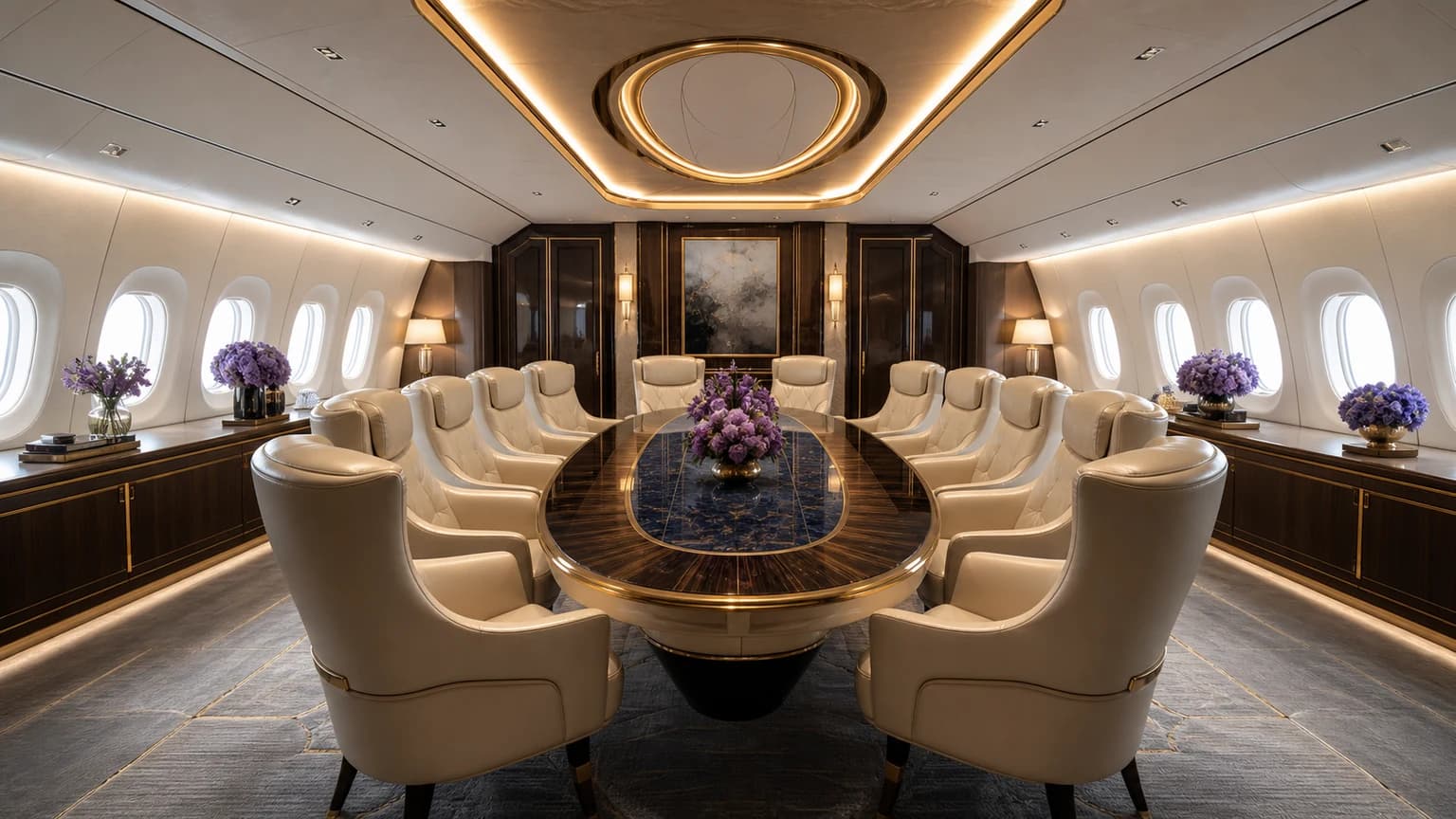Boeing BBJ 787-8 — illustrative council chamber