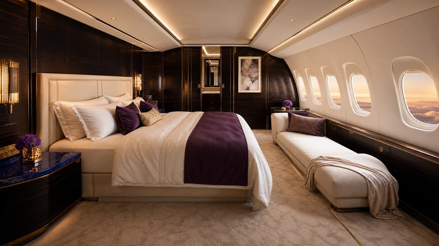 Boeing BBJ 787-8 — illustrative owner suite
