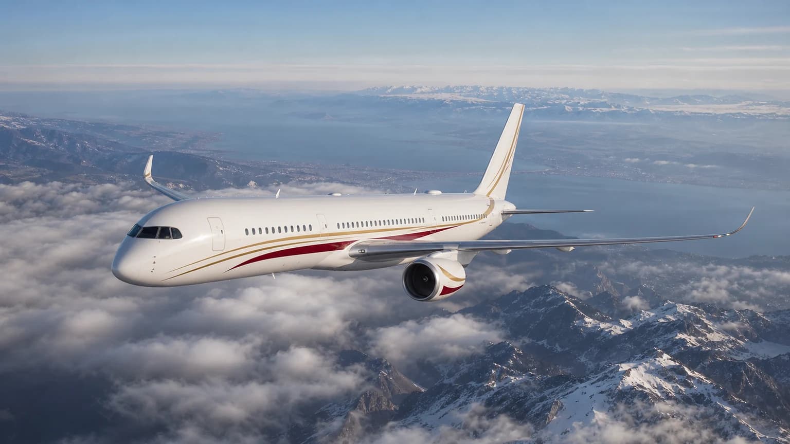 Illustrative view for the Airbus ACJ319neo aircraft type